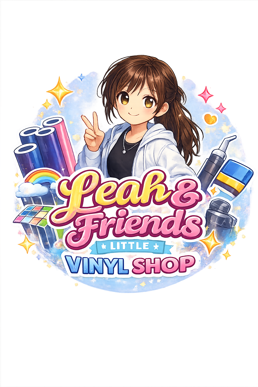 Leah & Friends Little Vinyl Shop Logo